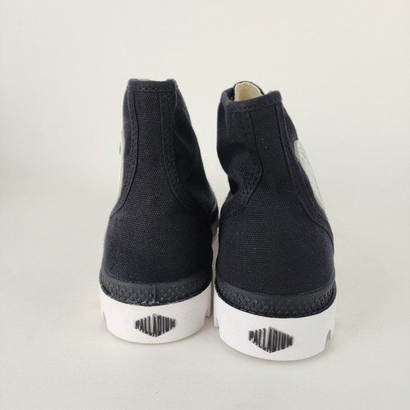 Palladium Blanc Hi Black Outdoor Hiking Canva 5 Men = 6.5 Women - Picture 6 of 12